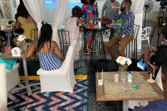 Relaxing at NCF & CMC's EDGE Fashion- The Accelerator's Press Conference