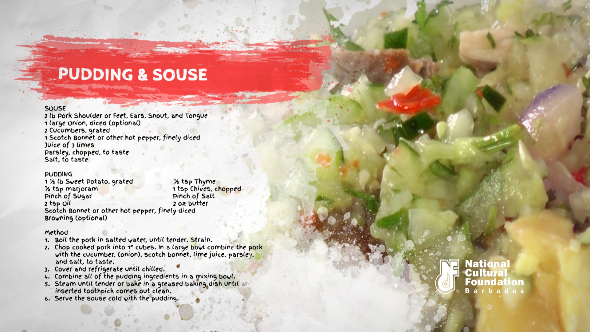 Bajan Bittle Wendy Bayley Pudding & Souse National Cultural Foundation, Barbados