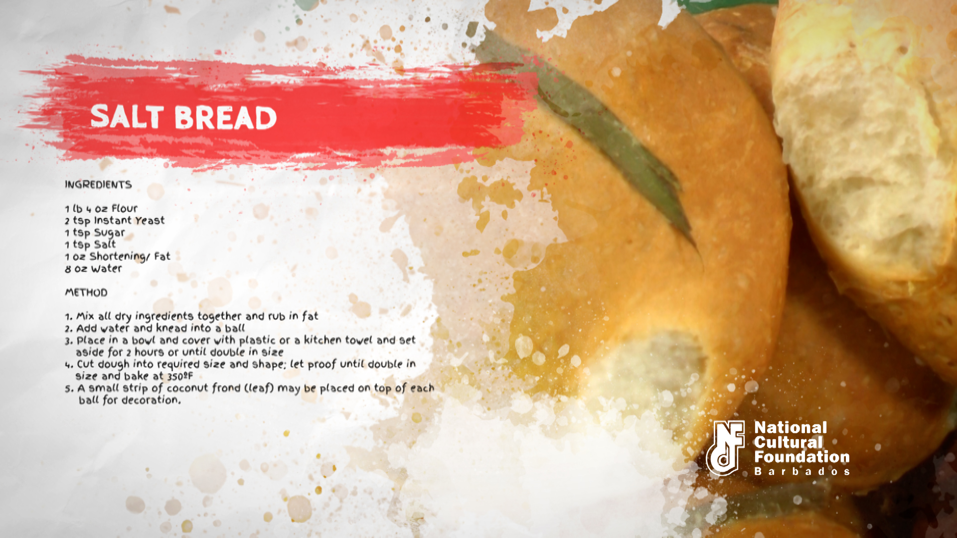 Bajan Bittle Peter Edey Salt Bread National Cultural Foundation